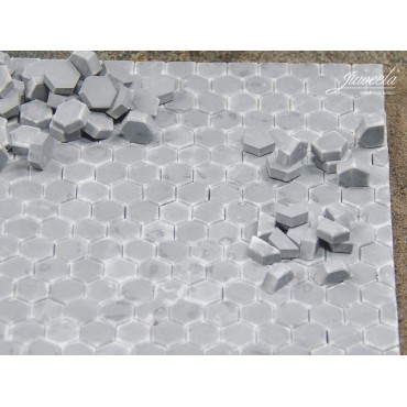 Juweela Zeskantige normaal/begin en halve stenen donker grijs 270/160/240 stuks